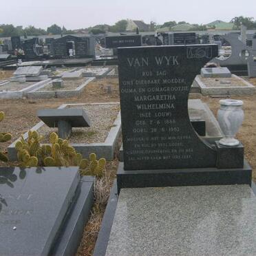 WYK Margaretha Wilhelmina, van nee LOUW 1888-1982