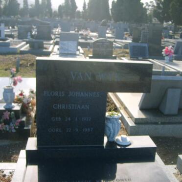 WYK Floris Johannes Christiaan, van 1922-1987