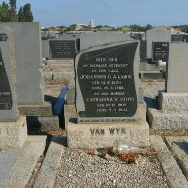 WYK   Johannes G.A., van 1900-1968 &amp; Catherina W. 1905-1993