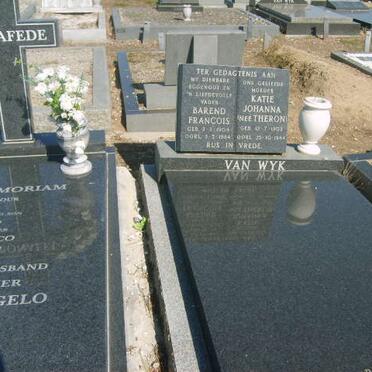 WYK Barend Francois, van 1904-1984 &amp; Katie Johanna THERON 1903-1984