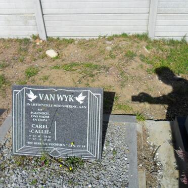 WYK Carel, van 1928-2002