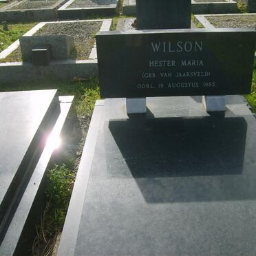 WILSON Hester Maria nee VAN JAARSVELD -1985