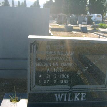 WILKE Alice 1906-1989