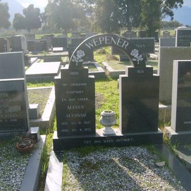 WEPENER Alfeus Alfonso 1927-1971