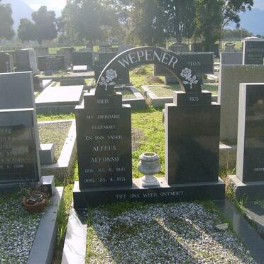 WEPENER Alfeus Alfonso 1927-1971