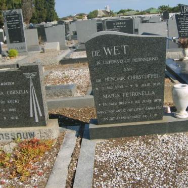 WET Hendrik Christoffel, de 1894-1972 &amp; Maria Petronella 1892-1978