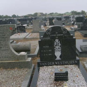 WESTHUIZEN Peter, van der 1922-1981