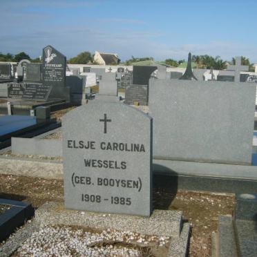 WESSELS Elsje Carolina nee BOOYSEN 1908-1985