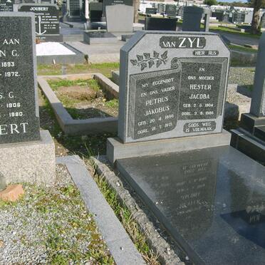 ZYL Petrus Jacobus, van 1896-1971 &amp; Hester Jacoba 1904-1988