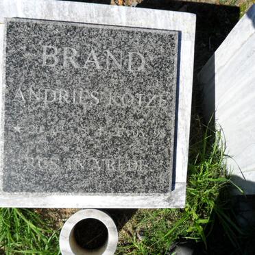 BRAND Andries Kotze 1925-1998