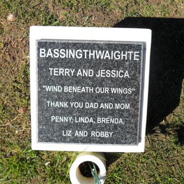 BASSINGTHWAIGHTE Terry &amp; Jessica