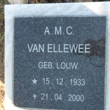 ELLEWEE A.M.C., van nee LOUW 1933-2000