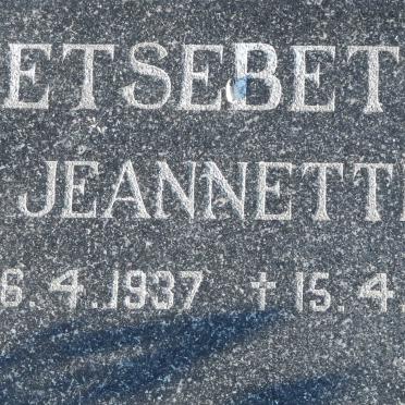 ETSEBETH Jeanette 1937-1992