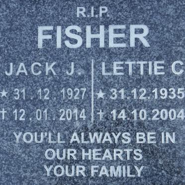 FISHER Jack J. 1927-2014 &amp; Lettie C. 1935-2004