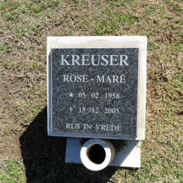 KREUSER Rose-Maré 1958-2005