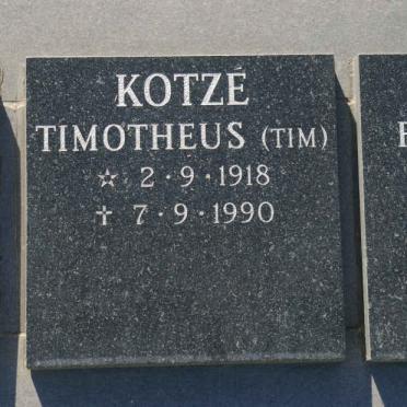 KOTZÉ Timotheus 1918-1990