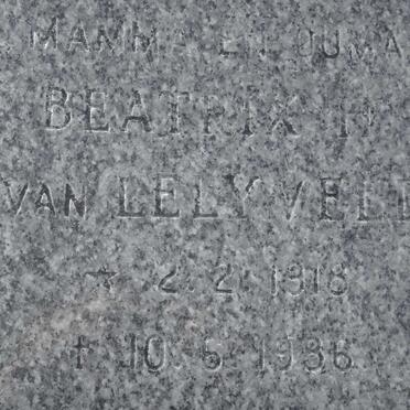 LELYVELD Beatrix H., van 1918-1986