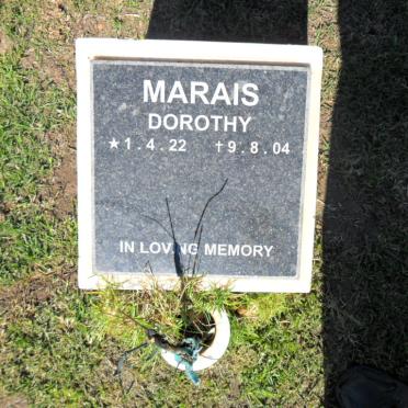 MARAIS Dorothy 1922-2004