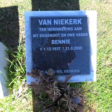 NIEKERK Bennie, van 1937-2000