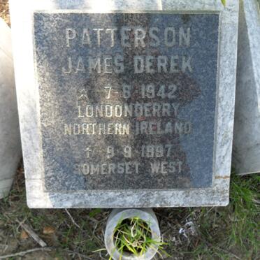 PATTERSON James Derek 1942-1997
