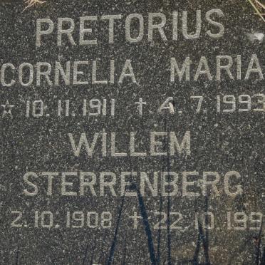 PRETORIUS Willem Sterrenberg 1908-1994 &amp; Cornelia Maria 1911-1993