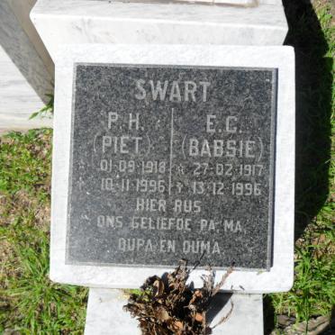 SWART P.H. 1918-1996 &amp; E.G. 1917-1996