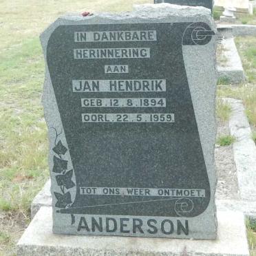 ANDERSON Jan Hendrik 1894-1959