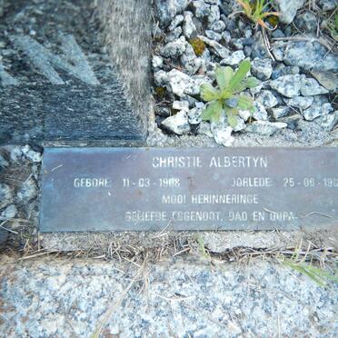 ALBERTYN Christie 1908-1984