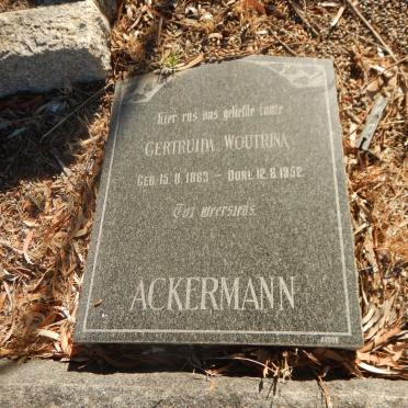 ACKERMANN Gertruida Woutrina 1863-1952