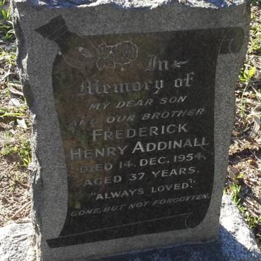 ADDINALL Frederick Henry -1954