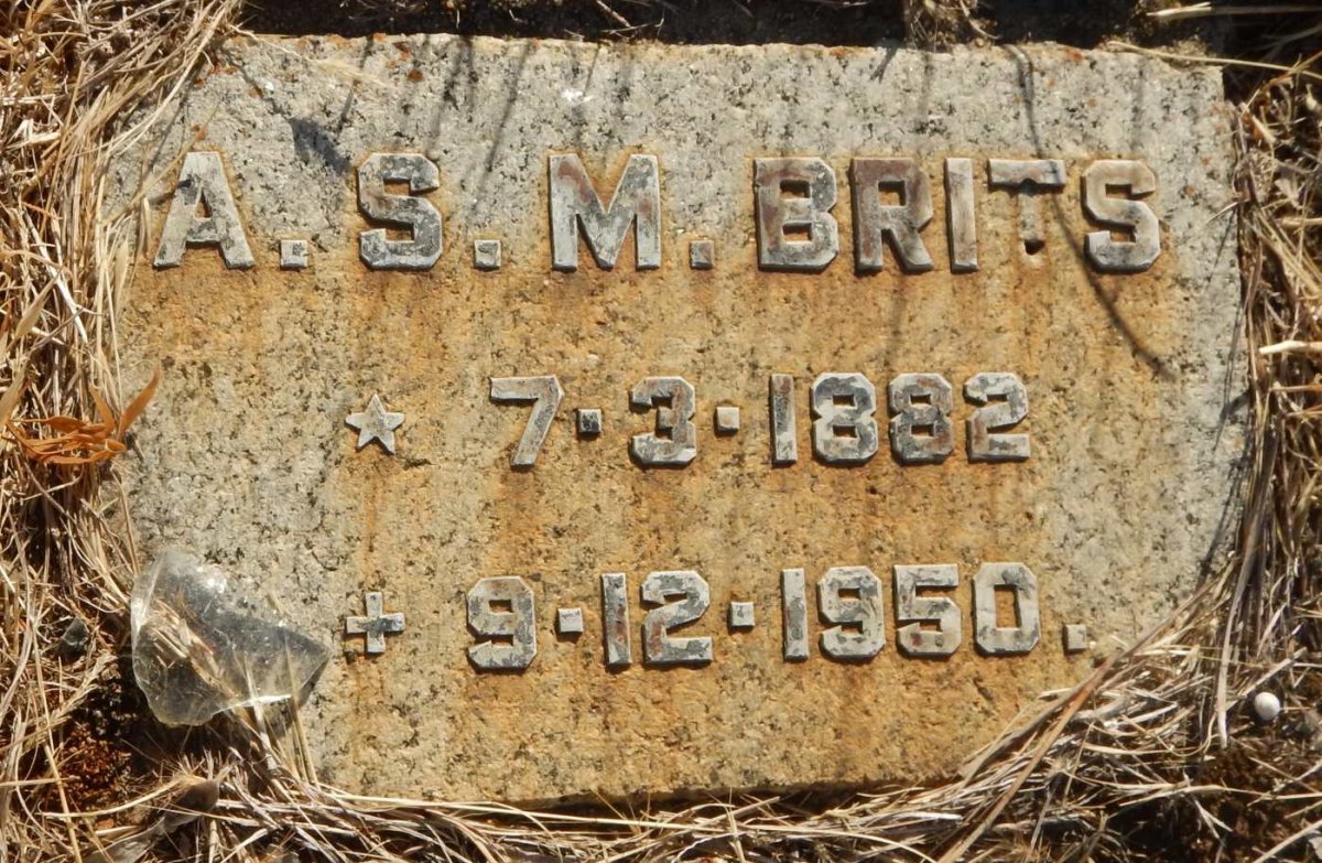 BRITS A.S.M. 1882-1950