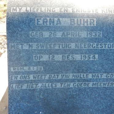 BUHR Erna 1932-1954
