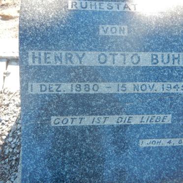 BUHR Henry Otto 1880-1945