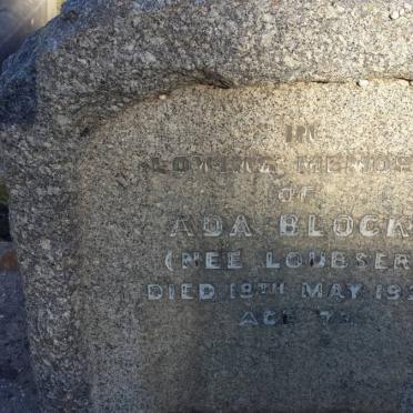 BLOCK Ada nee LOUBSER -1931