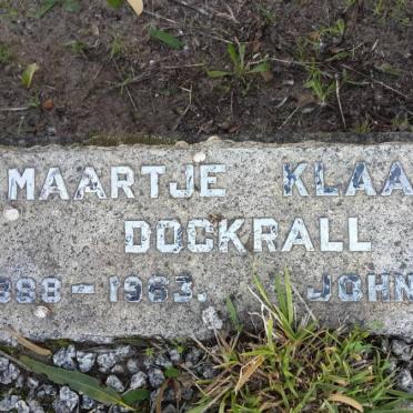 DOCKRALL Maartje Klaasje 1898-1963