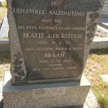 DREYER Braam -1961 &amp; Beatie REEDER -1957