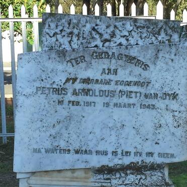 DYK Petrus Arnoldus, van 1917-1943