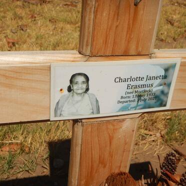 ERASMUS Charlotte Janetta nee MORTLOCK 1933-2021