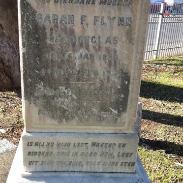 FLYNN Sarah F. nee DOUGLAS 1856-1935