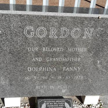 GORDON Jacobus 1911-1977 &amp; Dolphina Fanny 1911-1978