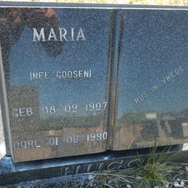 HUGO Maria nee GOOSEN 1907-1990