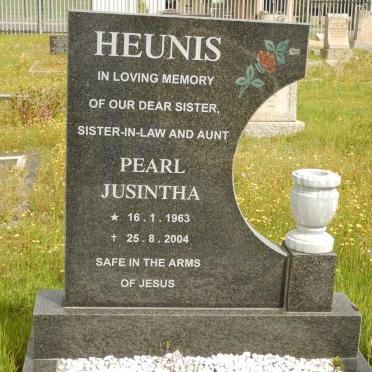 HEUNIS Pearl Jusintha 1963-2004