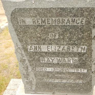 HAYWARD Ann Elizabeth -1951