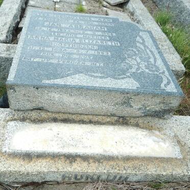 HUNLUN Jan Abraham 1894-1958 &amp; Anna Maria OOSTHUIZEN 1894-1963