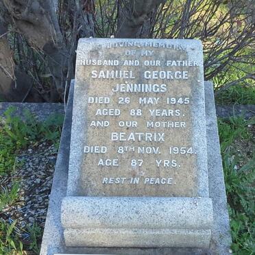JENNINGS Samuel George -1945 &amp; Beatrix -1954 :: JENNINGS Maud