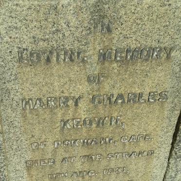 KEOWN Harry Charles -1931