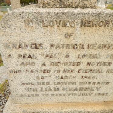 KEARNEY William -1962 &amp; Frances Patricia -1955