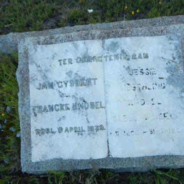 KNOBEL Jan Gysbert Francke -1939 &amp; Jessie Neethling V.D. MERWE 1886-1974