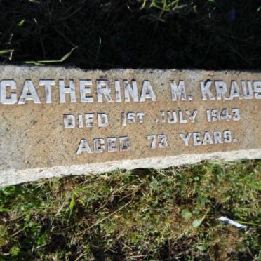KRAUSE Catherina M. -1943