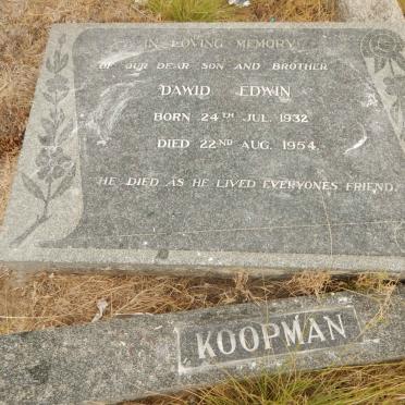 KOOPMAN Dawid Edwin 1932-1954